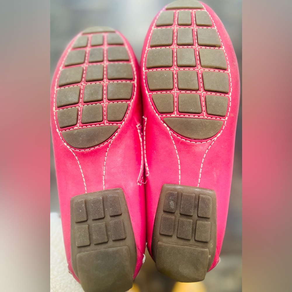Clarks Women's Pink Moccasins with Bow Detail - Picture 4 of 4